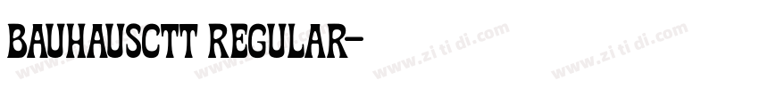 BauhausCTT Regular字体转换 BauhausCTT Regular字体转换